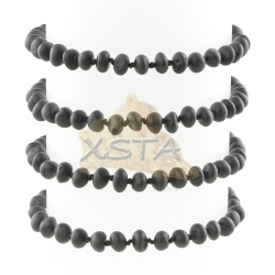 Amber bracelet black with screw clasp